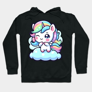 Blinking Unicorn Hoodie